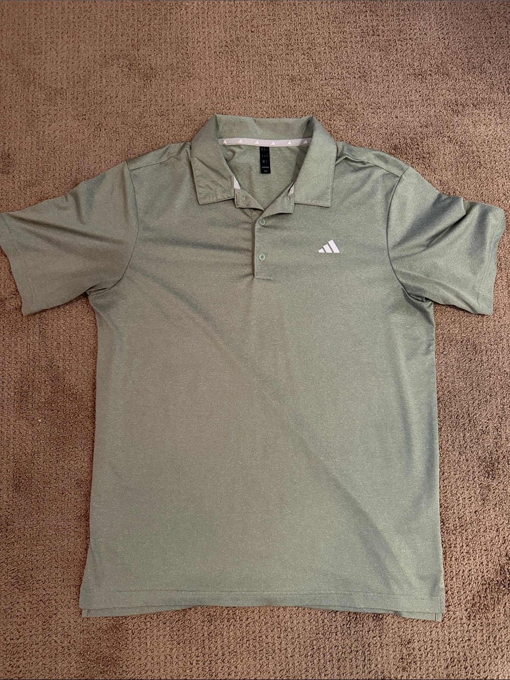 adidas Men’s Olive Green Performance Polo